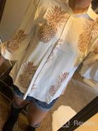 img 1 attached to Pineapple Print Blouse: Stylish And Fun For Women By ZXZY review by Cheryl Brown