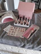 img 1 attached to Get Perfect Salon-Quality Nails With SXC Cosmetics G-44 Gel Nail Polish Kit: 6 Shades Of Grey, Nude, And Pink With 48W Nail Lamp And Top/ Base Coats For DIY And Professional Use review by Adam Gardner