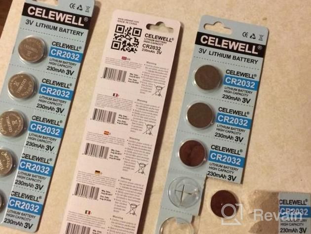 img 1 attached to 10 Pack CELEWELL CR2032 Lithium Coin Cell Battery - High Capacity 230MAh, 3 Volt Button Battery For Devices - ECR2032 Replacement - 5-Year Warranty (Not Suitable For Thermometers) review by Melissa Lewis