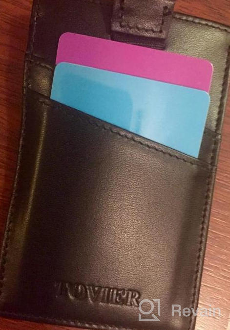 img 1 attached to Genuine Leather Window Card Men's Accessories Wallet by TOVIER - Wallets, Card Cases, and Money Organizers review by Glenn Cartwright