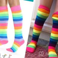 img 1 attached to Angelina Rainbow Striped Non Skid 2540A_4 6 review by Christine Cepeda