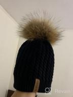 картинка 1 прикреплена к отзыву Womens Winter Beanie Hat With Fur Pom Pom - Warm Knit Bobble Cap By FURTALK от Maria Robertson