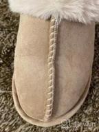 img 1 attached to Stay Cozy & Stylish With Women'S Memory Foam Slip-On Slippers - Fluffy, Soft & Warm For Indoor/Outdoor Use review by Hector Watkins