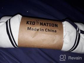 img 5 attached to 👕 Детские плотные футболки с длинным рукавом Kid Nation для мальчиков и девочек (2 шт., унисекс, в возрасте от 4 до 12 лет)