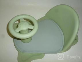 img 5 attached to Portable Baby Bath Seat With Non-Slip Mat - BLANDSTRS Toddler Chair For Babies 6 Months & Up (Green)”