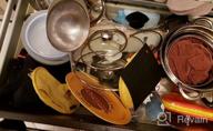 img 1 attached to Organize Your Kitchen With Toplife'S Bakeware Rack For Cookware, Dinnerware, Cutting Boards, Plates, Pot And Pan Lids In Brown - Top 10+ Picks review by Carl Henderson