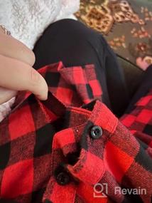img 6 attached to Hotouch Women'S Flannel Plaid Shirts: Mid-Long Casual Boyfriend Style With Roll Up Long Sleeve Pockets!