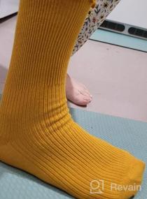 img 5 attached to Зимние шерстяные вязаные носки до колена для женщин - набор из 3 шт., размеры 5-11, стиль W605