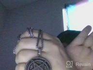 картинка 1 прикреплена к отзыву Кулон с сатанинским символом - ожерелье PJ Jewelry с пентаграммой Люцифера, пломбированное стальное кольцо с бесплатной цепочкой длиной 20 от Wayne Martin