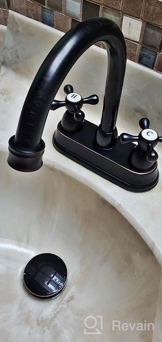 img 1 attached to Upgrade Your Bathroom With UFaucet'S Elegant Black 2-Handle Centerset Sink Faucet: Easy To Install And Made With Stainless Steel review by Michael Rasberry