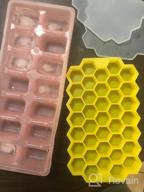img 1 attached to 3 Pack Silicone Honeycomb Ice Cube Trays - Make 111 Ice Cubes For Whiskey, Cocktails & More | BPA Free (Purple+Yellow+Green) review by Steve Arnold