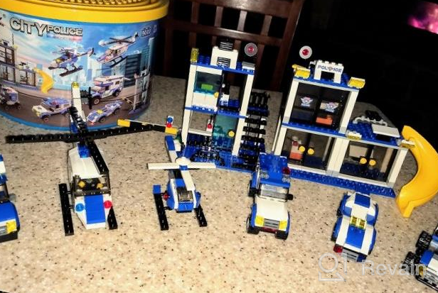 img 1 attached to City Police Station Building Kit With Cop Cars, Police Helicopter, Prison Van, Fun Police Toy For Kids, Best Roleplay Police Department Construction STEM Toy Gift For Boys Aged 6-12 (808 Pieces) review by Bryan Maignan