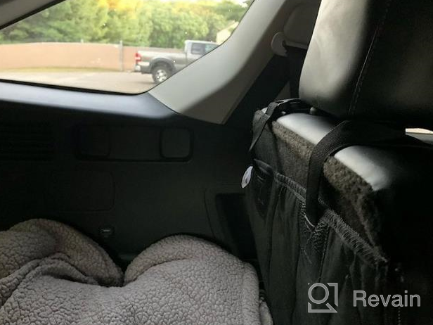 img 1 attached to Extra Large SUV Cargo Liner With 60/40 Split And Armrest Pass-Through Compatibility - Black, Made In USA By 4Knines review by Jaie Bobin