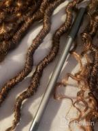 img 1 attached to Toyotress Goddess Locs Crochet Hair - 14 Inch 6 Packs Natural Ombre Brown Curly Faux Locs Crochet Hair, Pre-Looped Crochet Braids Synthetic Braiding Hair Extensions (14 Inch, T30-6P) review by Keith Ostby