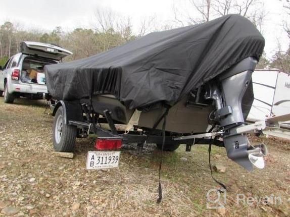 img 1 attached to 600D Marine Grade Polyester Waterproof Boat Cover - All Weather Protection For V-Hull, TRI-Hull, Pro-Style, And Fishing Boats, Heavy Duty And Durable review by Rashan Jimenez