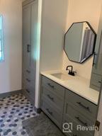 картинка 1 прикреплена к отзыву 2-Handle 4-Inch 3-Hole RV Sink Bathroom Faucet With Lift Rod Drain Stopper & Supply Hoses By WOWOW Black Centerset от Ricardo Anderson
