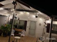 img 1 attached to 🌍 100ft Globe Outdoor String Lights - Dimmable LED Patio String Light with 34 Shatterproof G40 Bulbs - Commercial Hanging Lights for Party, Porch, Backyard, Bistro - Lightdot review by Terrell Ciula