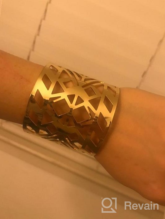 img 1 attached to Lux Accessories Aztec Cutout Bracelet review by Jeremy Watkins