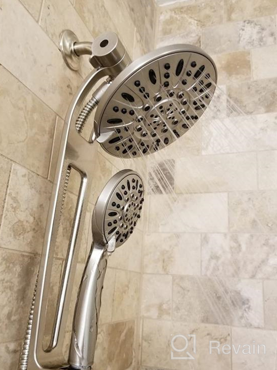 img 1 attached to AQUABAR High-Pressure 48-mode 3-way Shower Spa Combo with Adjustable 18" Extension Arm for Easy Reach & Mobility! Experience Luxurious 7" Rain & Handheld Shower Heads Separately or Together! Oil-Rubbed Bronze review by Rico Dantzler