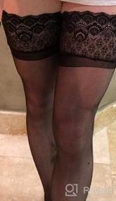 img 5 attached to Shimmer And Shine With ARRUSA'S Ultra Shimmery Thigh High Stockings And Sheer Tights