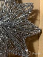 img 1 attached to 🌟 Lewondr Silver Christmas Star Tree Topper with Lights - Battery Powered Bethlehem Star Lighted Xmas Tree Ornament for Indoor Holiday review by Agonia Pedrosa