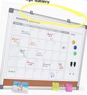 img 1 attached to Stay Organized With MAKELLO'S 36X24 Inch Monthly Combo Whiteboard And Cork Board For Office, Classroom, Kitchen, And Bedroom review by Michael Tarlue