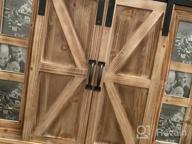 img 1 attached to Multi-Functional Rustic Wooden Chalkboard And Photo Frame With Barn Door - Perfect Wall Décor For Kitchen, Living Room And Entryway review by Predrag Holman