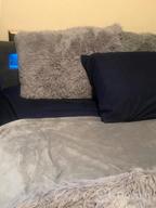 img 1 attached to 🛏️ LIFEREVO Aqua Twin Luxury Shaggy Plush Duvet Cover: Ultra Soft Crystal Velvet Mink Reverse with Hidden Zipper Closure - Premium Quality! review by Daniel Haddo