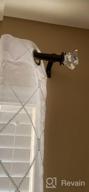 картинка 1 прикреплена к отзыву КАМАНИНА Настенные штанги для штор, 1 дюйм, от 182 до 366 сантиметров (6-12 футов), с акриловыми кристаллическими наконечниками, бронза от Reza Shoecraft