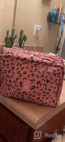 img 5 attached to Leopard Narwey Hanging Travel Toiletry Bag: Waterproof Cosmetic Make Up Organizer For Women & Girls
