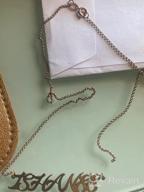 картинка 1 прикреплена к отзыву Ожерелье с инкрустацией из стерлингового серебра с персонализированным инициальным платочком – персонализированные ожерелья с именной биркой для девочек и женщин – уникальные подарки. от Stephanie Garcia
