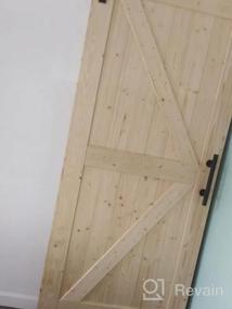 img 6 attached to DIY Sliding Barn Wood Door Kit - Pre-Drilled And Ready To Assemble - Natural Solid Spruce Wood - Interior Single Door - Fit 4FT Rail