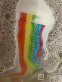 img 6 attached to XL Mosteck Rainbow Bath Bombs For Kids 6.35Oz (2Pack) W/Surprise Gifts, Colorful Bubble Effect, Handmade Organic, Children'S Day & Easter Gifts