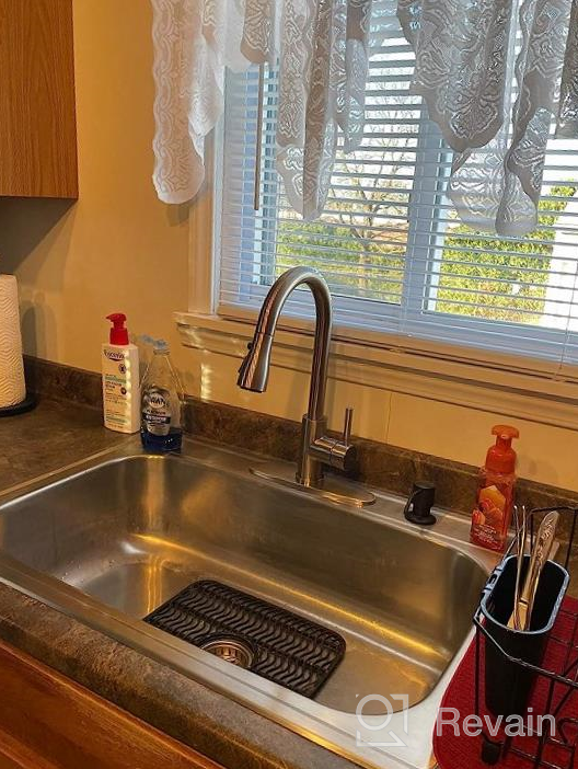 img 1 attached to Black Stainless Steel Kitchen Faucet With Pull Down Sprayer And Single Handle - Arofa Gray 3 Hole Commercial RV Sink Gun review by Chip Palmer