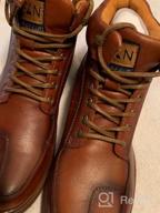 img 1 attached to Men'S Arkbird Leather Lace-Up Chukka Sneaker Boots For Casual Wear review by John Camelio