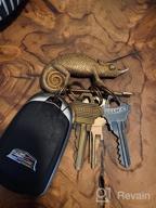 img 1 attached to COPPERTIST WU Chameleon Keychain: A Playful Reptile-Animal Companion review by Dennis Wood