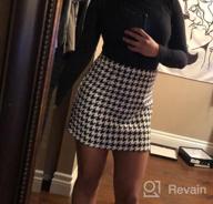 img 1 attached to Chic And Comfy: WDIRARA Women'S Mid Waist Plaid Mini Skirt For Casual Style review by Claudia Davis