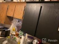 картинка 1 прикреплена к отзыву Revamp Your Home With PracticalWs Black Wood Peel And Stick Wallpaper And Self-Adhesive Shelf Liner. от Tim Toscano