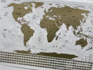 img 1 attached to 🗺️ 24 x 17 Scratch Off World Map with Flags - Easy-to-Frame Wall Art Poster Including US States & Flags - Original Travel Map Designed for Global Adventurers review by Brian Micheals