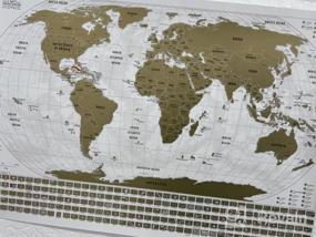 img 6 attached to 🗺️ 24 x 17 Scratch Off World Map with Flags - Easy-to-Frame Wall Art Poster Including US States & Flags - Original Travel Map Designed for Global Adventurers