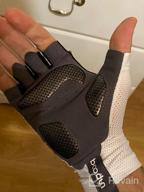 img 1 attached to Get A Grip! Anti-Slip Fingerless Cycling Gloves For Men & Women review by Alicia Neal