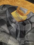img 1 attached to Venado Mens Plaid Shirts For Men - Heavyweight Buffalo Plaid Fleece Shirt - Soft review by Deonte Bates