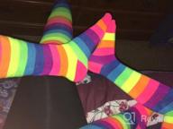 img 1 attached to Angelina Rainbow Striped Non Skid 2540A_4 6 review by Sarah Gonia