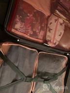 картинка 1 прикреплена к отзыву Travel Packing Cubes, VAGREEZ Lightweight Luggage Organizers Bags Set For Carry On Suitcase(Pink Strip) от Ray Adair