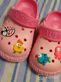 img 5 attached to Sawimlgy US Toddler Kids Garden Clogs: Cute Cartoon Slipper Sandals for Comfortable Water Play