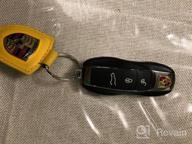 img 1 attached to Black Keyless Remote Key Case For Porsche Cayenne Panamera - Carmonmon Smart Protectors Plastic Cover Side Blades. review by Jeremy Romero