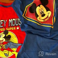 img 1 attached to Disney Boys' Mickey Mouse Super Short Sleeve Cape T-Shirt: Unleash Your Inner Superhero! review by James Hardin