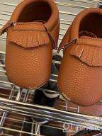 img 1 attached to Adorable And Comfortable Baby Moccasins: Delebao Soft Sole Tassel Crib Shoes review by Bryan White