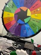 img 1 attached to DIY Series WinSpin 12 Inch Prize Wheel Tabletop Spinning Game With 10 Slots Fortune Design Carnival Spin review by Andre Motko