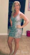 img 1 attached to Glittering Sequin Mini Party Dress With Deep V-Neckline For Women By PrettyGuide review by Nina Noble